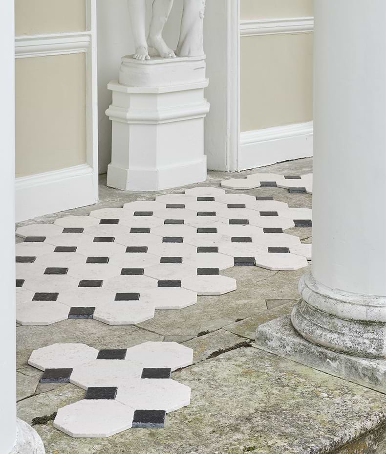 Limoges Limestone Vintaged Finish