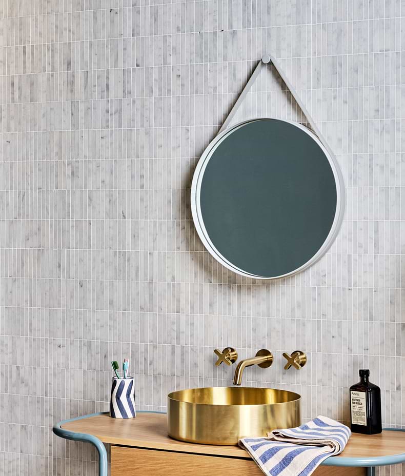 Long Island Marble Bamboo Mosaic