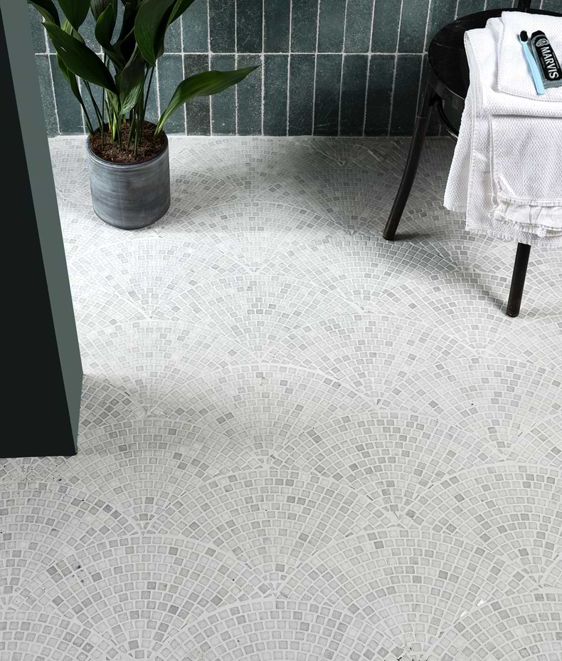 Long Island Marble Fan Mosaic