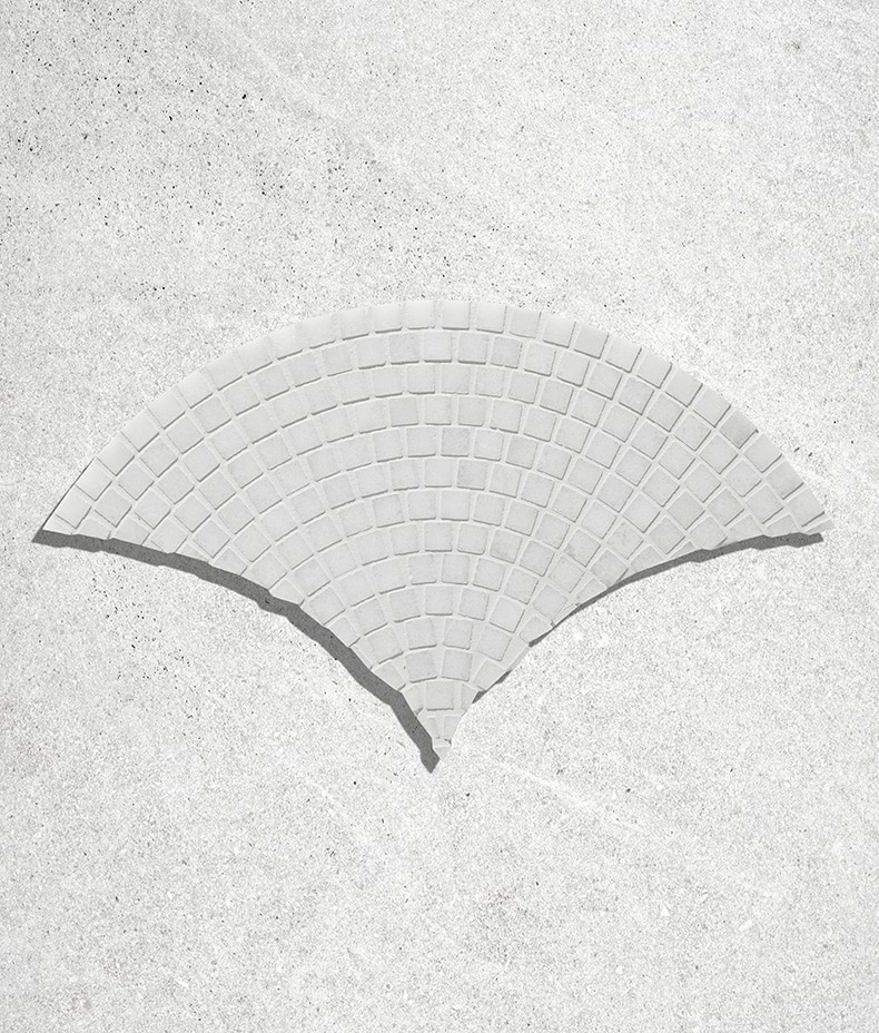 Long Island Marble Fan Mosaic