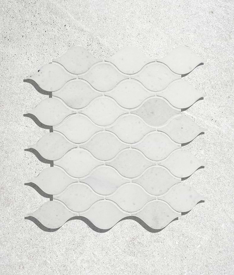 Long Island Marble Honed Finish Tear Drop