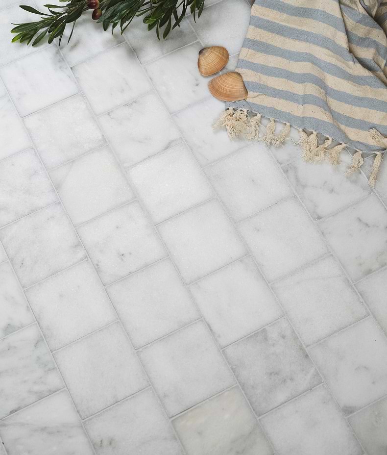 Long Island Marble Honed Finish 10 x 10 x 1.0cm