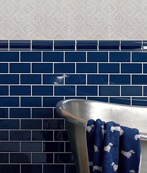 Lyme Ceramic Dado Peacock Blue
