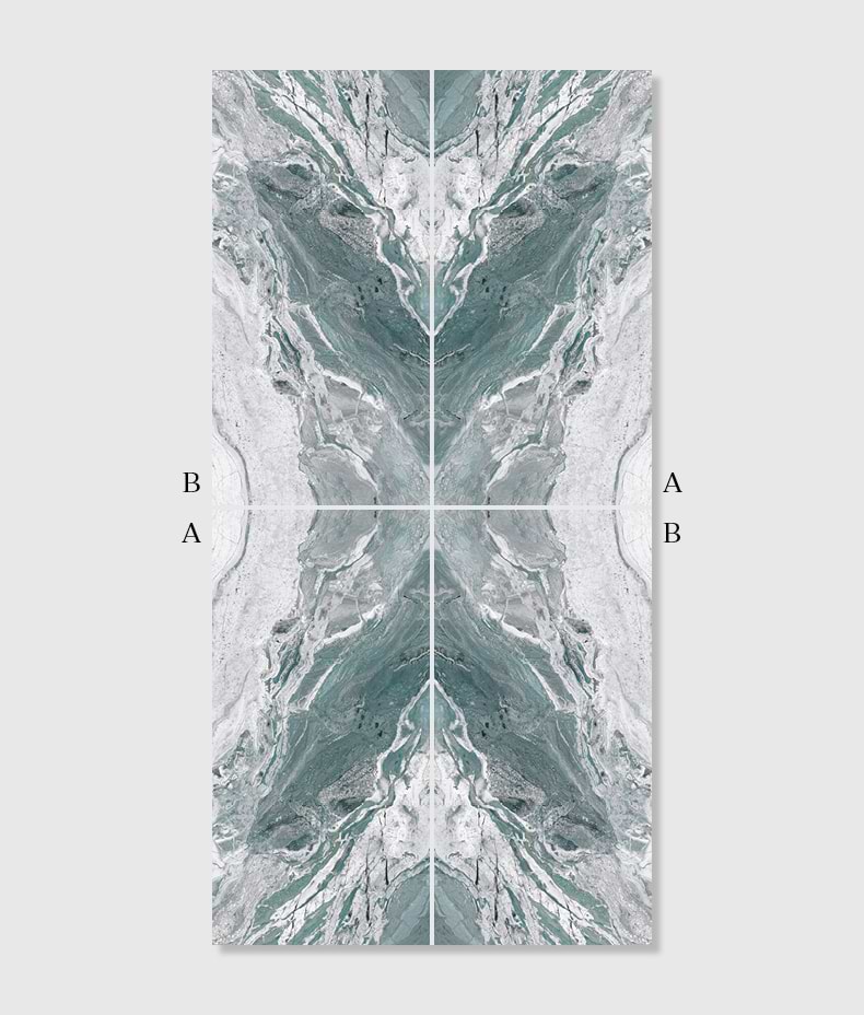 Magnifique Porcelain Ocean Bookmatched