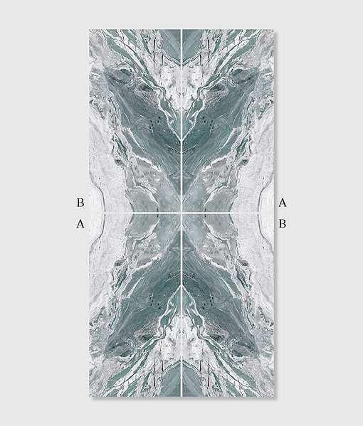 Magnifique Porcelain Ocean Bookmatched