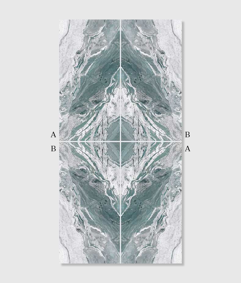 Magnifique Porcelain Ocean Bookmatched