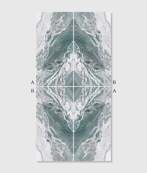 Magnifique Porcelain Ocean Bookmatched