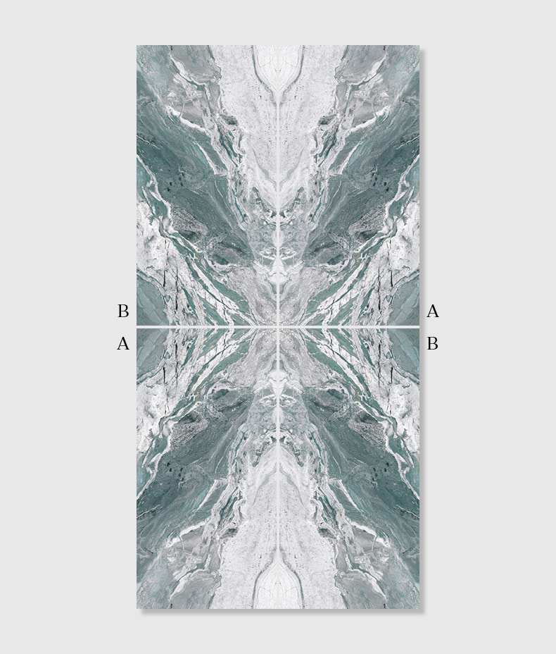 Magnifique Porcelain Ocean Bookmatched