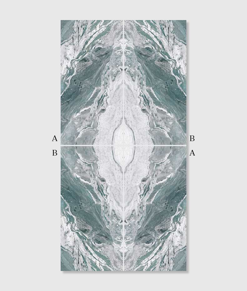 Magnifique Porcelain Ocean Bookmatched