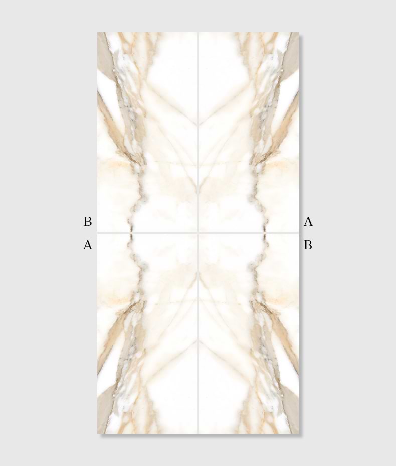 Magnifique Porcelain Oro Bookmatched
