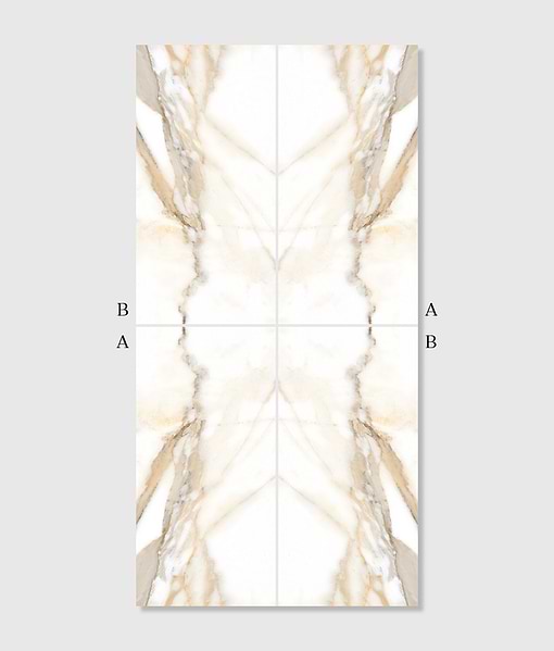 Magnifique Porcelain Oro Bookmatched