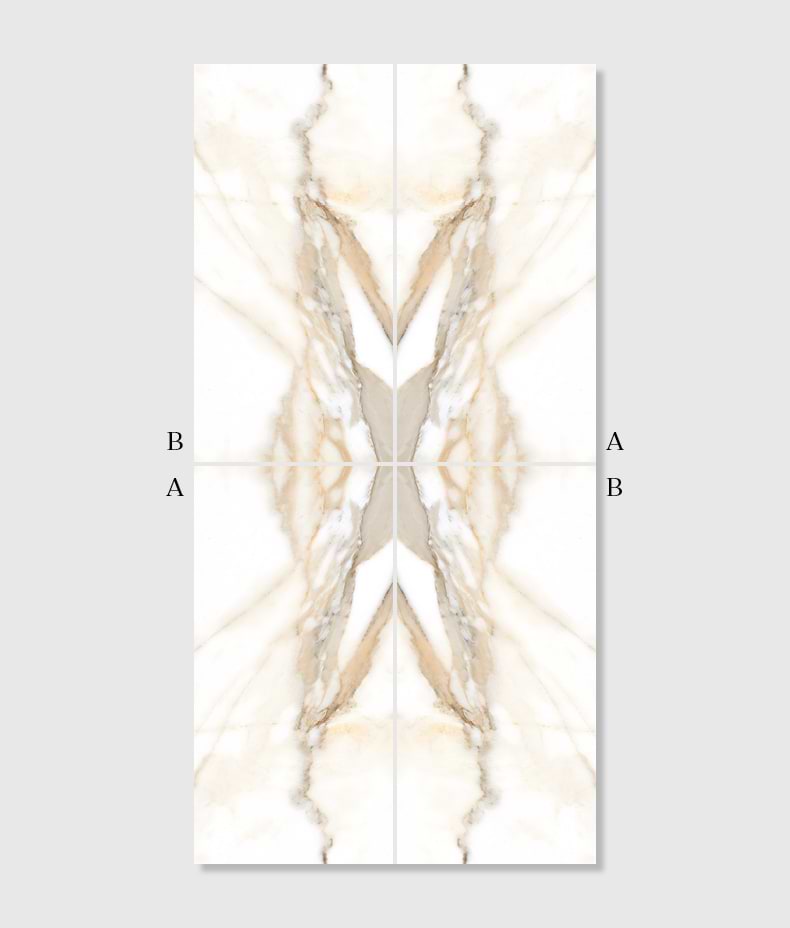 Magnifique Porcelain Oro Bookmatched