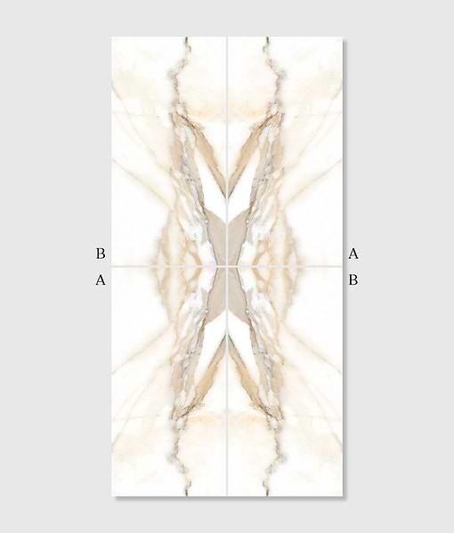 Magnifique Porcelain Oro Bookmatched