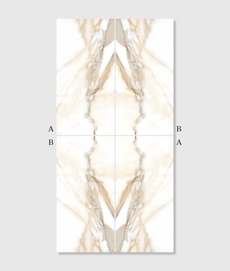 Magnifique Porcelain Oro Bookmatched