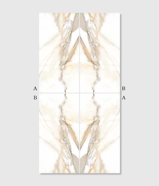 Magnifique Porcelain Oro Bookmatched