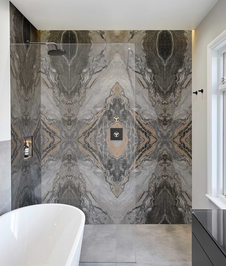 Magnifique Porcelain Nero Bookmatched