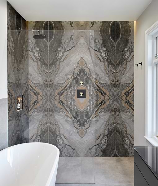 Magnifique Porcelain Nero Bookmatched