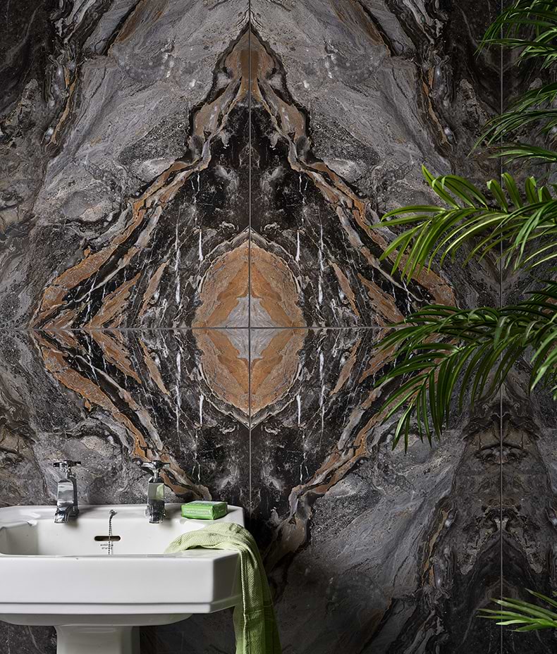 Magnifique Porcelain Nero Bookmatched