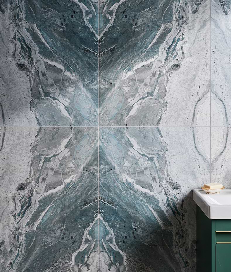 Magnifique Porcelain Ocean Bookmatched