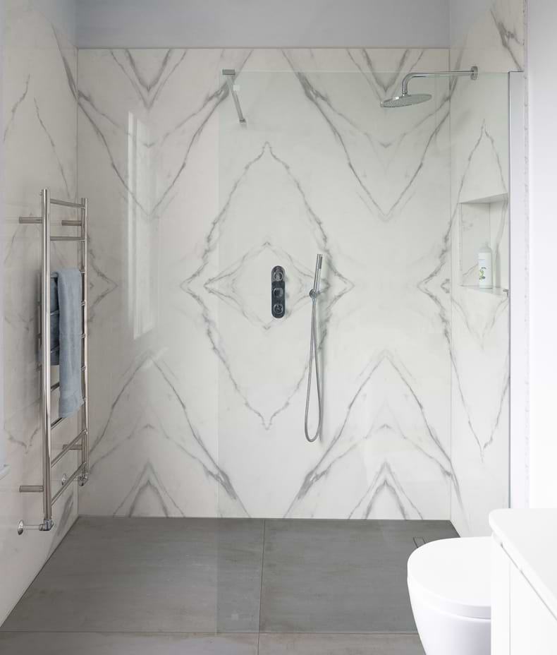 Magnifique Porcelain Statuario Bookmatched