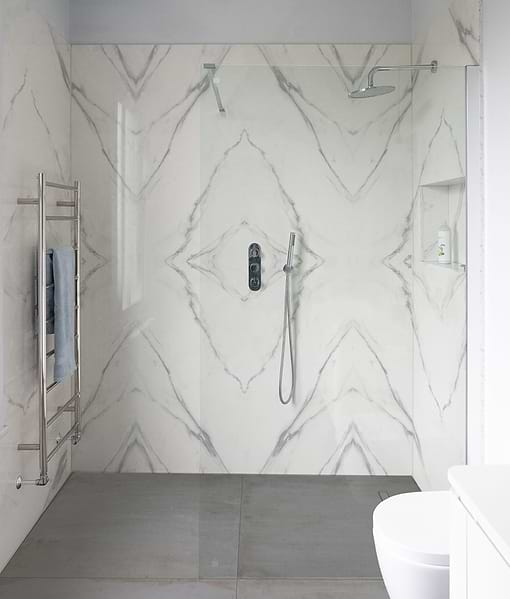 Magnifique Porcelain Statuario Bookmatched