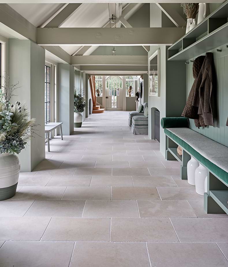 Mallory Limestone Tumbled Finish