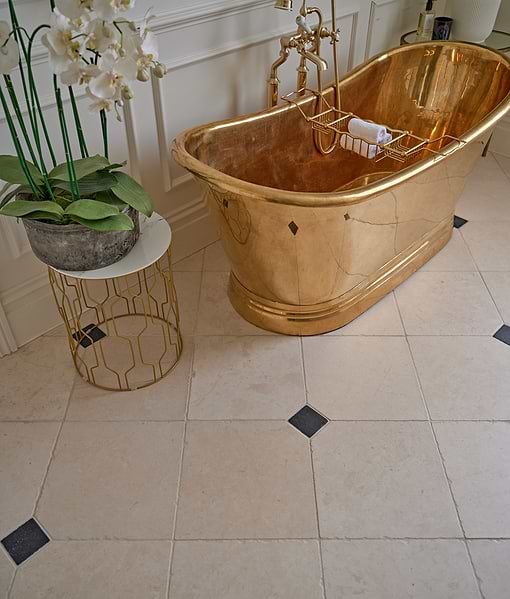 Mallory Limestone Tumbled Finish