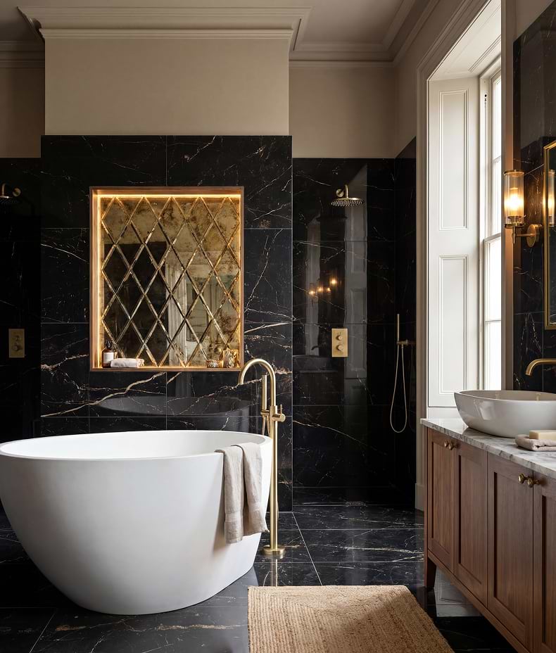 Marble Luxe Porcelain Laurant