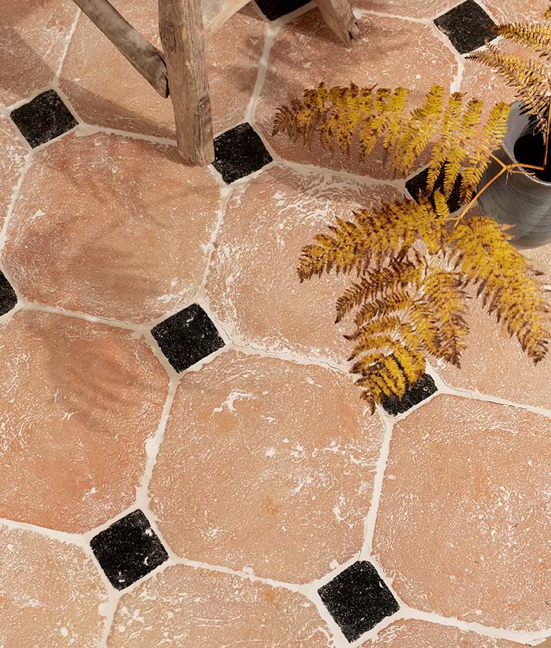 Marlborough Terracotta Octagons & Cabochons 