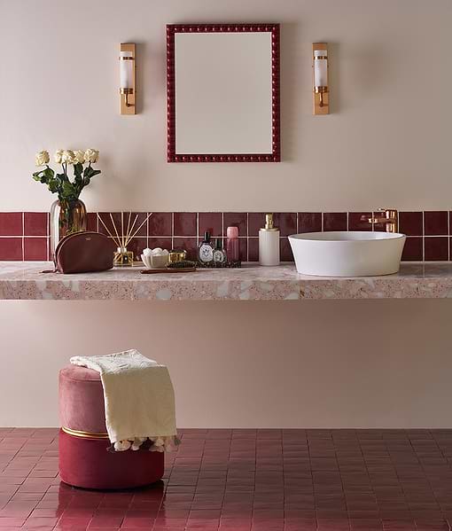Maroc Ceramic Bordeaux