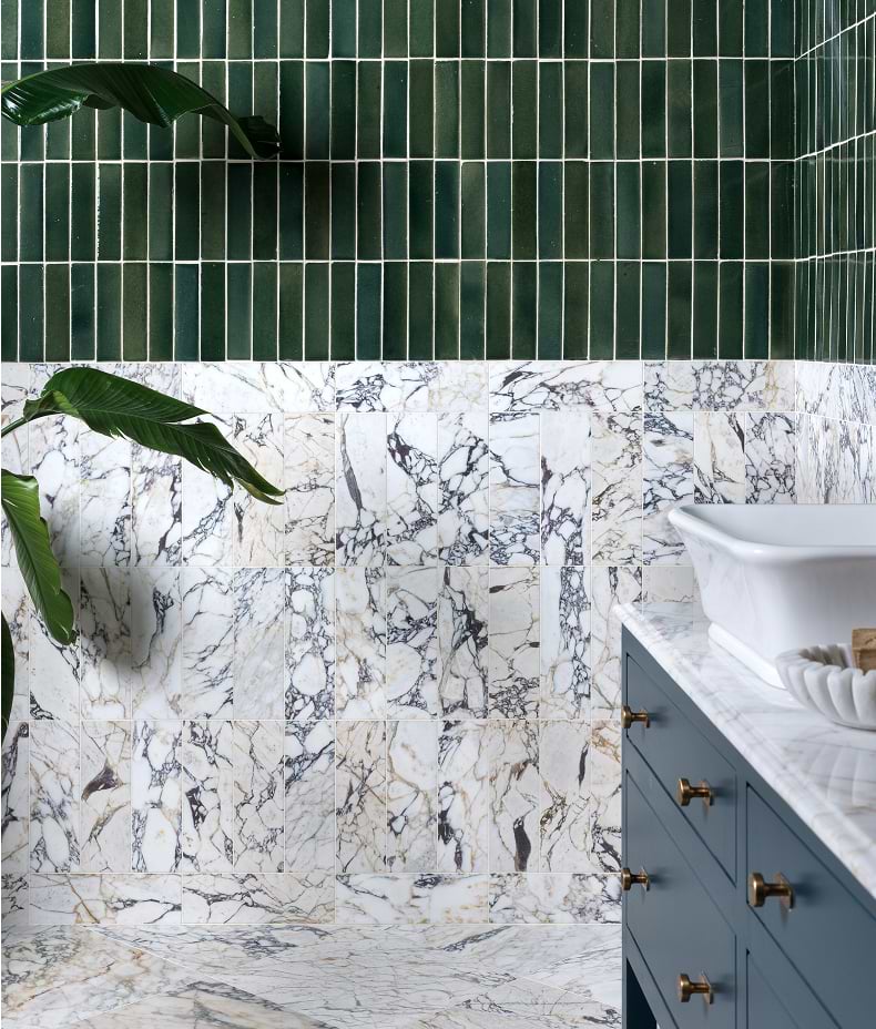 Medici Viola Marble Honed Brick