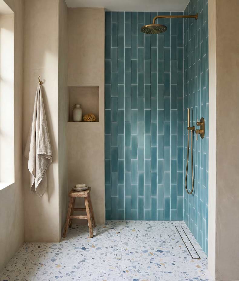 Medina Brick Porcelain Aqua