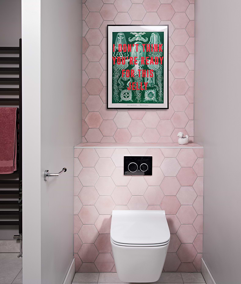 Medina Hexagon Porcelain Rosa