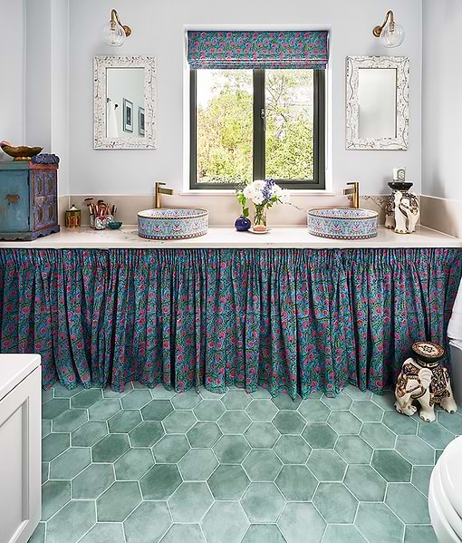 Medina Hexagon Porcelain Salvia