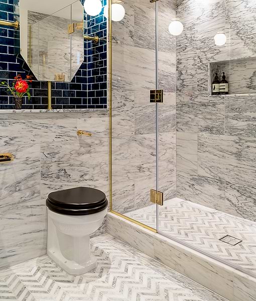 Milan Silver Marble Mosaic