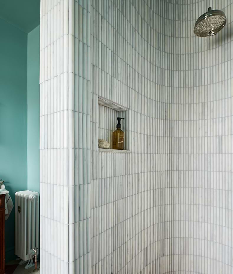 Zen Marble Honed Finish Reed Mosaic