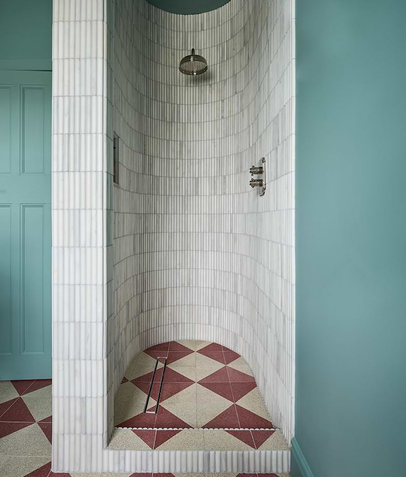 Zen Marble Honed Finish Reed Mosaic