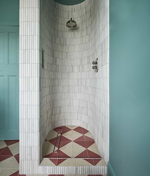 Zen Marble Honed Finish Reed Mosaic