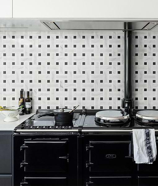 Zen Marble Honed Finish Grand Basket Weave