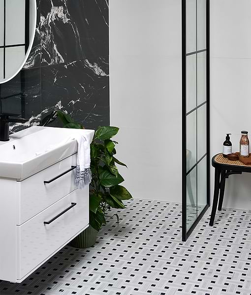 Zen Marble Honed Finish Grand Basket Weave