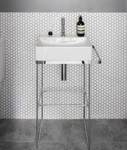 Mono Hex Porcelain Mosaic Blanc