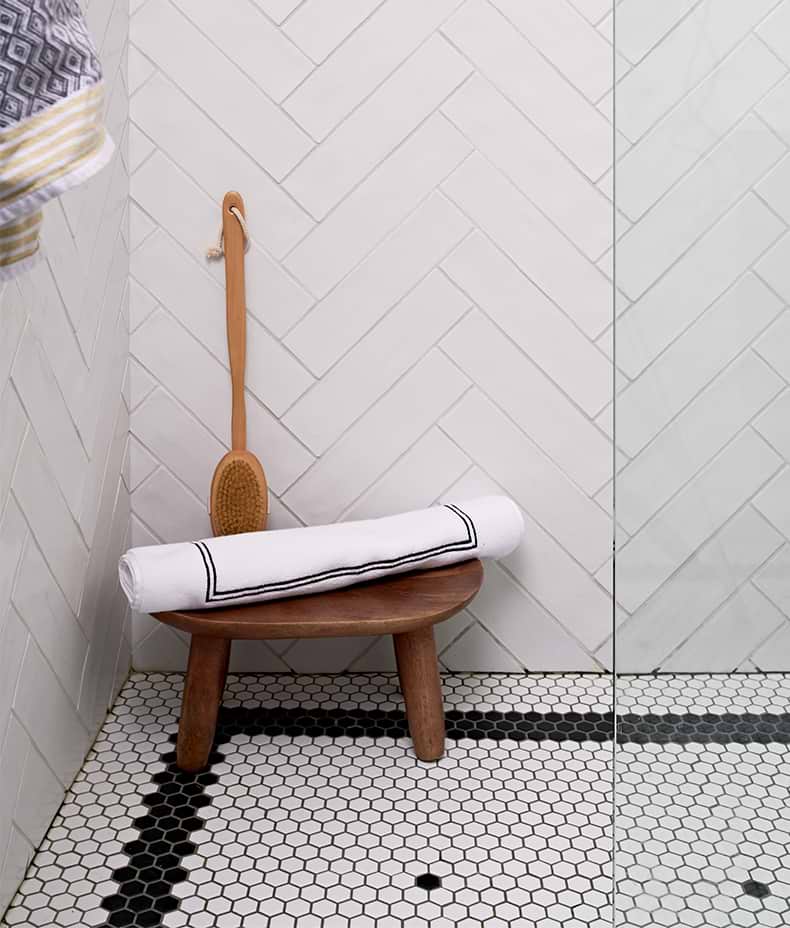 Mono Hex Porcelain Mosaic Noir