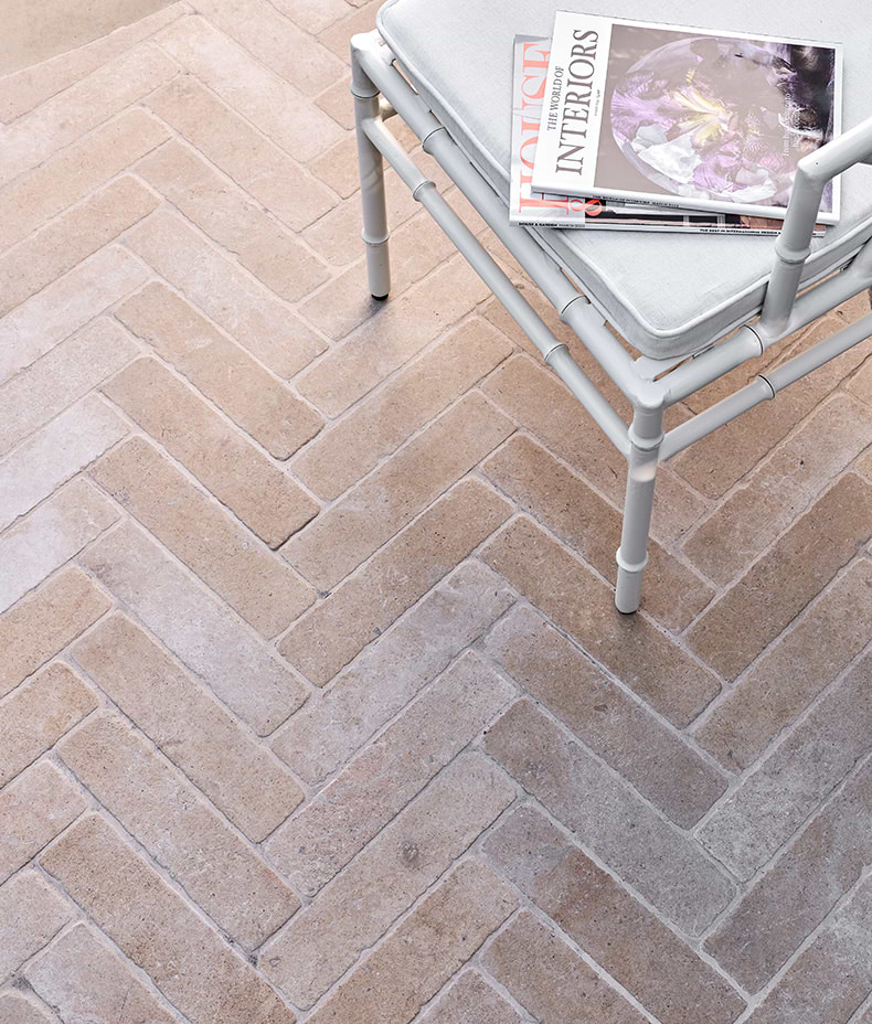 Buscot Limestone Parquet Tumbled & Etched Finish