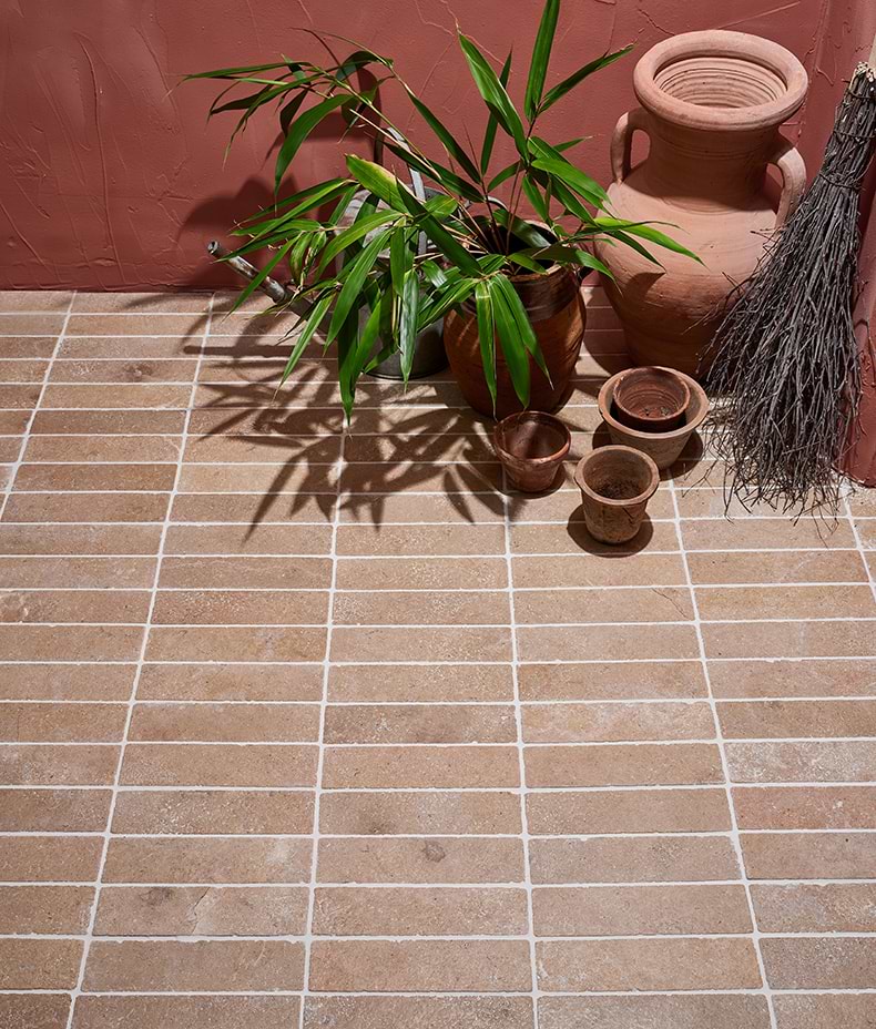 Buscot Limestone Parquet Tumbled & Etched Finish
