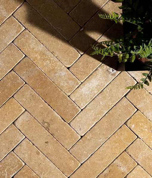 Buscot Limestone Parquet Tumbled & Etched Finish