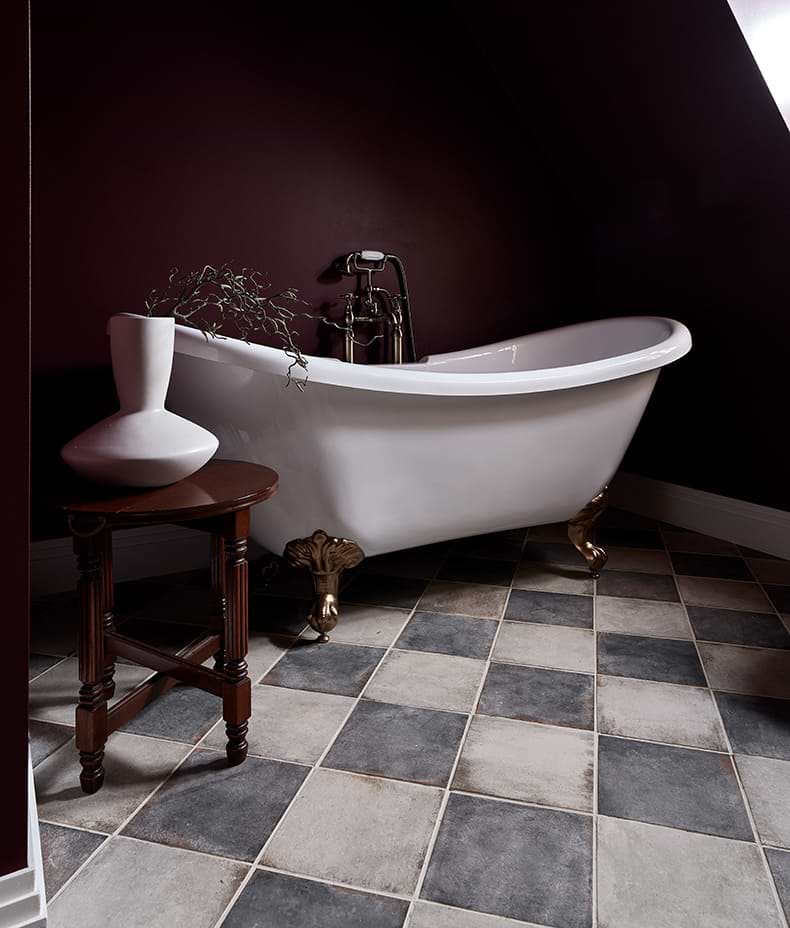 Osterley Porcelain Black Square