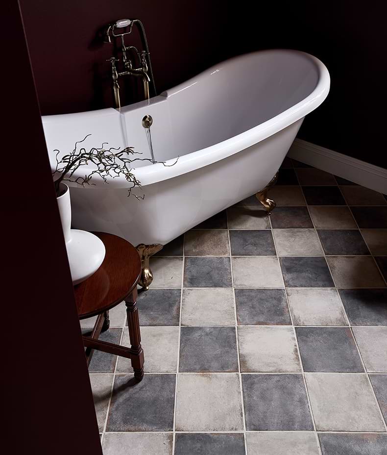 Osterley Porcelain Black Square