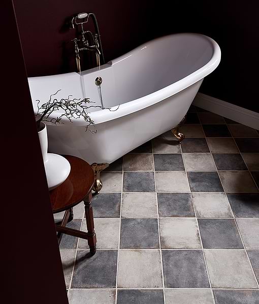 Osterley Porcelain Black Square