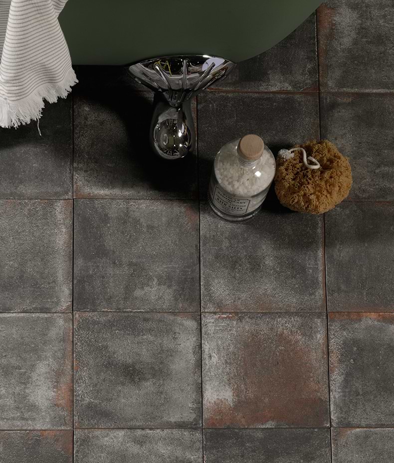 Osterley Porcelain Black Square