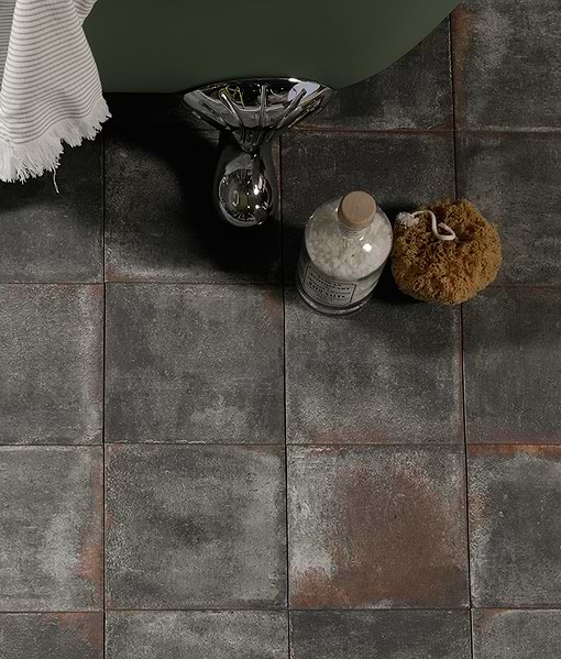 Osterley Porcelain Black Square